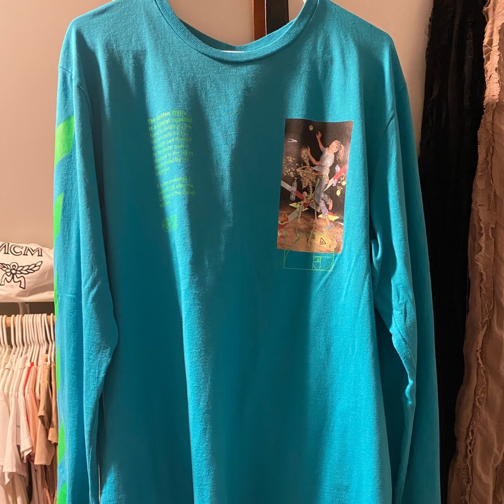 OFF WHITE GOLDEN RATIO PRINTED T-SHIRT